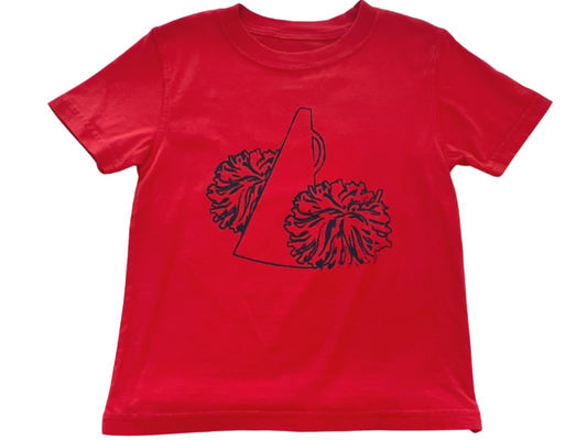 SS Red/Black Poms T-Shirt