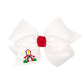 Load image into Gallery viewer, School Embroidered Grosgrain Bow - King
