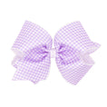 Load image into Gallery viewer, Printed Gingham Grosgrain Bow - King
