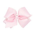 Load image into Gallery viewer, Printed Gingham Grosgrain Bow - King
