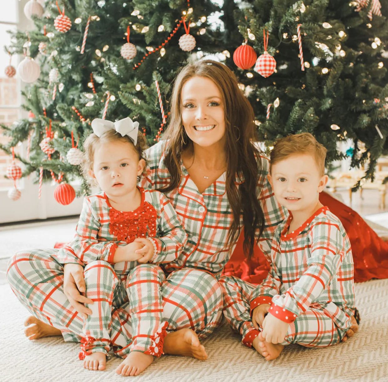 Children's Christmas Plaid Pajamas