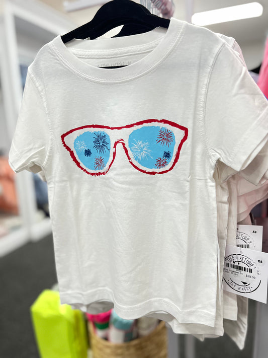 White Sunglasses SS T-Shirt
